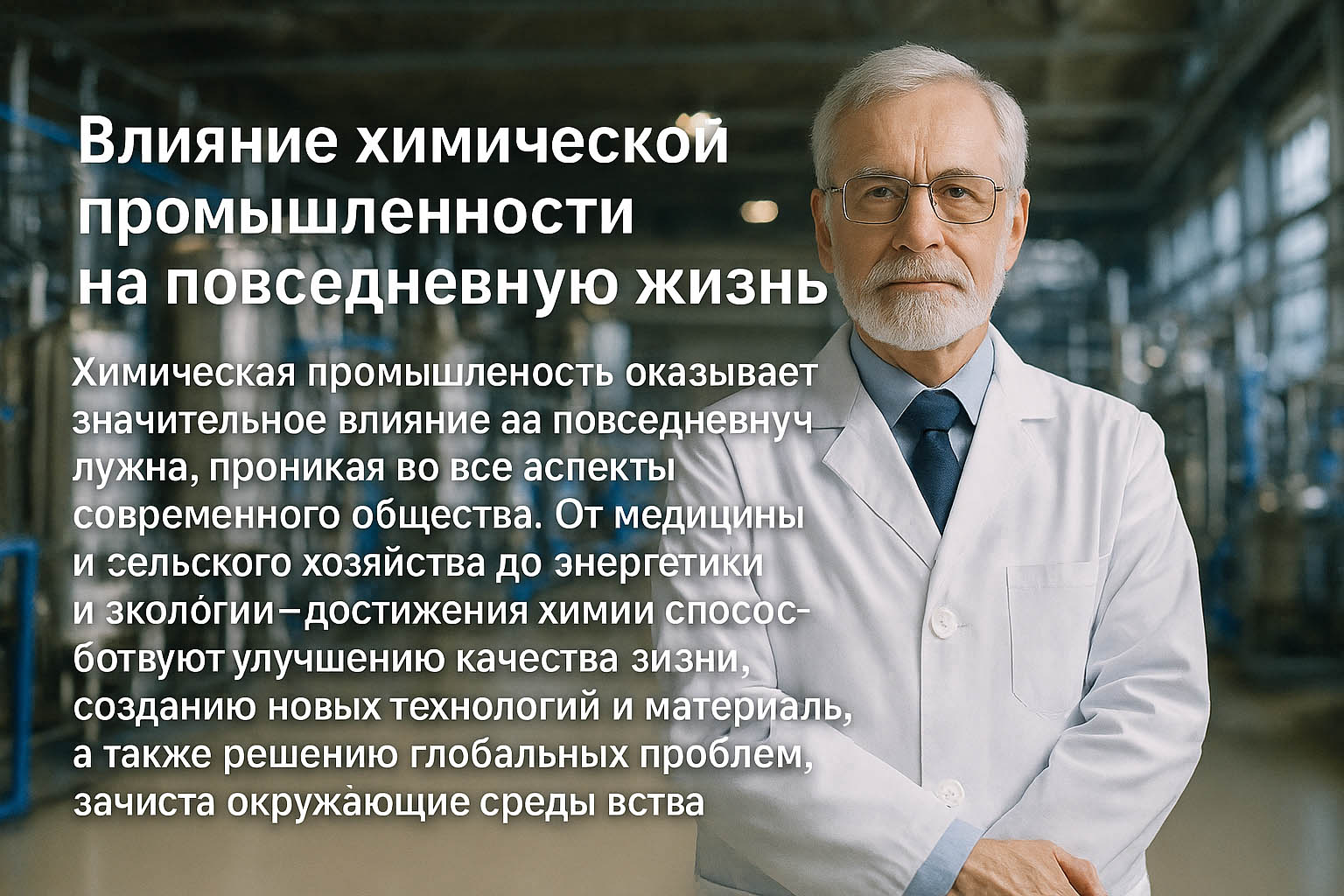 Влияние химической промышленности на повседневную жизнь